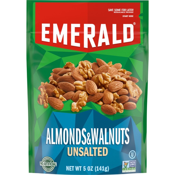 Nuts, Seeds & Dried Fruit Emerald Natural Walnuts and Almonds hero