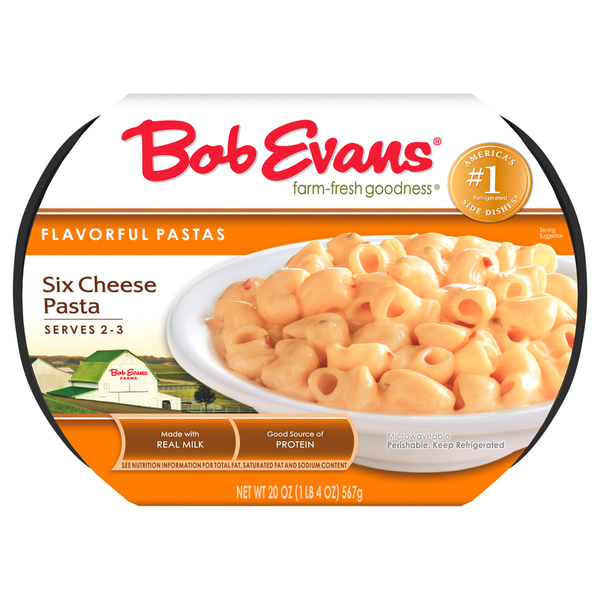 Instant Foods Bob Evans Farms Six Cheese Flavorful Pastas hero