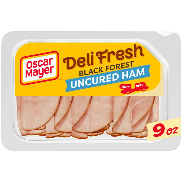 Packaged Lunchmeat Oscar Mayer Deli Fresh Black Forest Uncured Ham Sliced Sandwich Lunch Meat hero