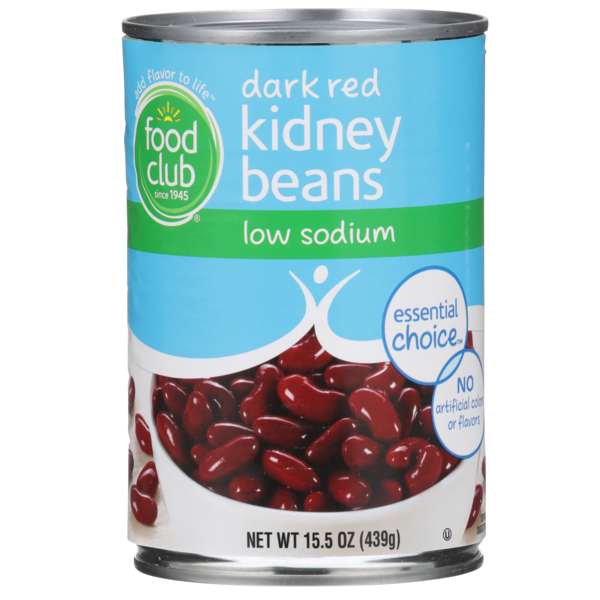 Canned Meals & Beans Food Club Low Sodium Dark Red Kidney Beans hero