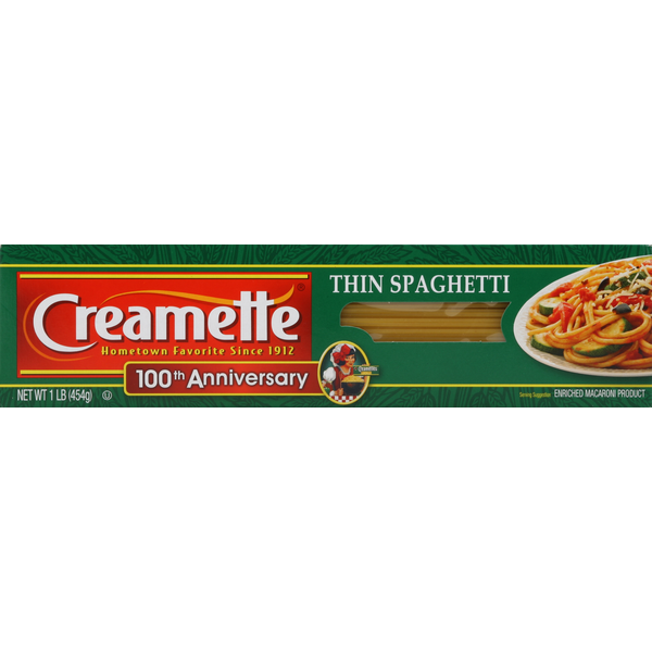 Dry Pasta Creamette Spaghetti, Thin hero