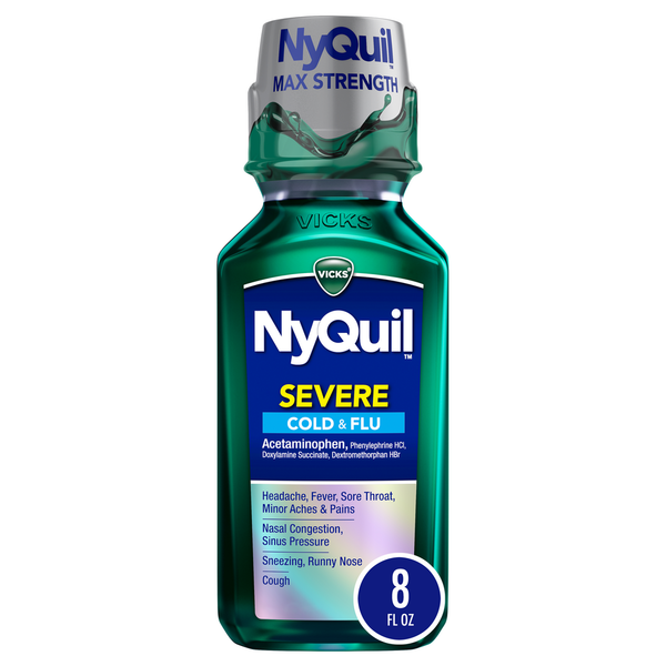 Cold, Flu & Allergy Vicks NyQuil SEVERE Max Strength Cold, Cough & Flu Medicine hero