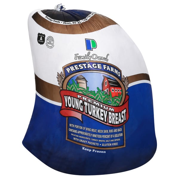 Fresh Chicken & Turkey Prestage Farms Frozen Turkey Breast, Young hero