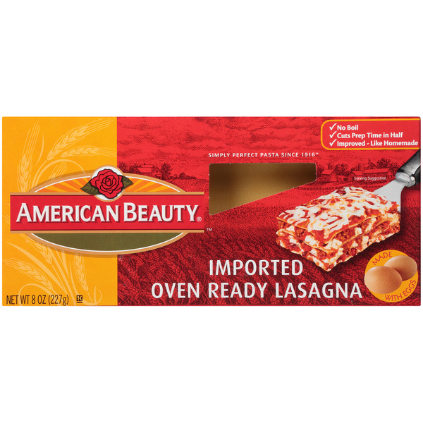 Frozen Meals American Beauty Oven Ready Lasagna hero