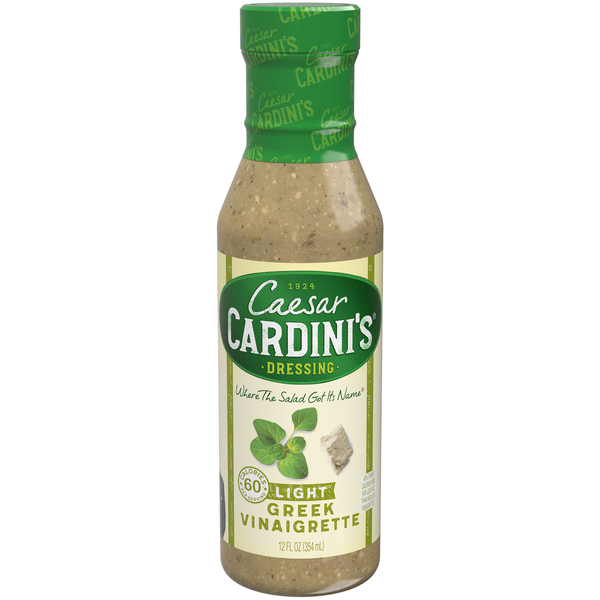 Salad Dressing & Toppings Cardini's Light Greek Vinaigrette Salad Dressing hero