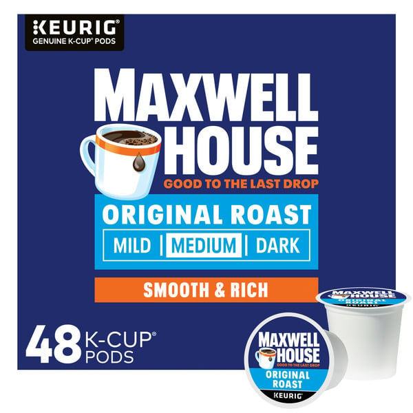 Coffee Maxwell House Original Roast Medium Roast K-Cup Coffee Pods hero