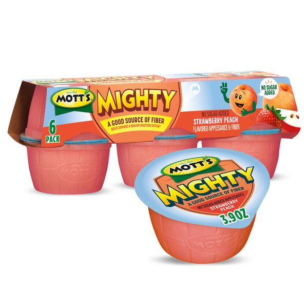 Canned Fruit & Applesauce Mott's Strawberry Peach Applesauce hero