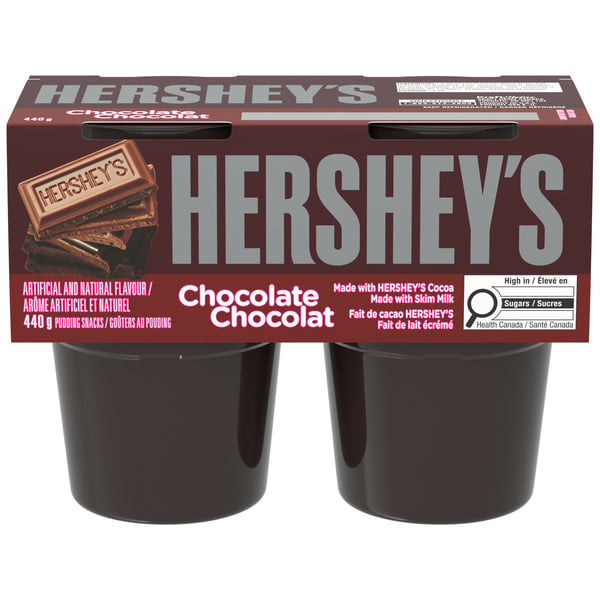 Refrigerated Pudding & Desserts Hershey's Refrigerated Pudding Snacks, Chocolate (4 x 110g) hero