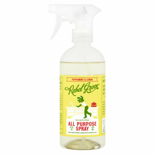 Cleaning Products Rebel Green Peppermint & Lemon All Purpose Spray hero