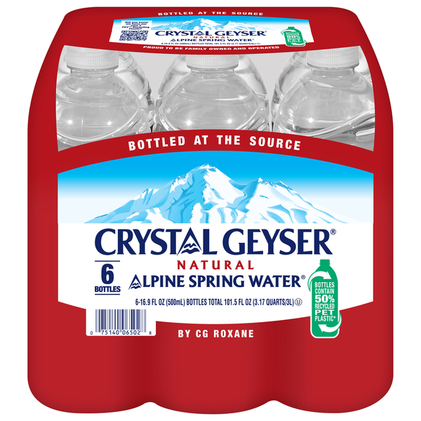 Water, Seltzer & Sparkling Water Crystal Geyser Natural Alpine Spring Water hero