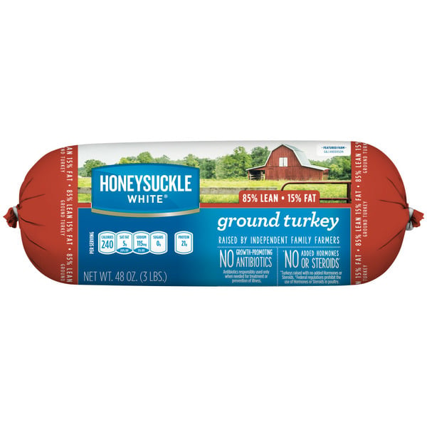 Packaged Poultry Honeysuckle White® 85% Lean / 15% Fat Ground Turkey Roll hero