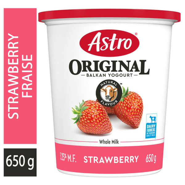 Yogurt Astro Original Strawberry Balkan Yogurt 3.25% M.F hero