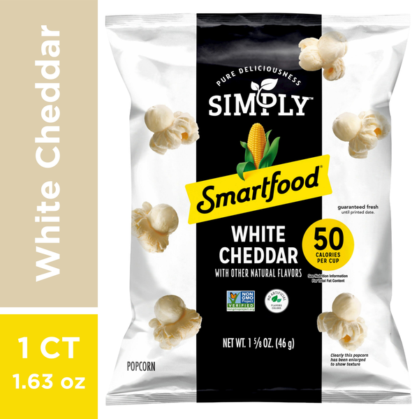 Smartfood Simply Popcorn, White Cheddar hero