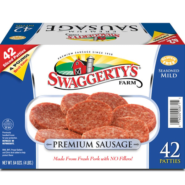 Swaggerty's Farm Premium Breakfast Sausage Patties, Mild hero