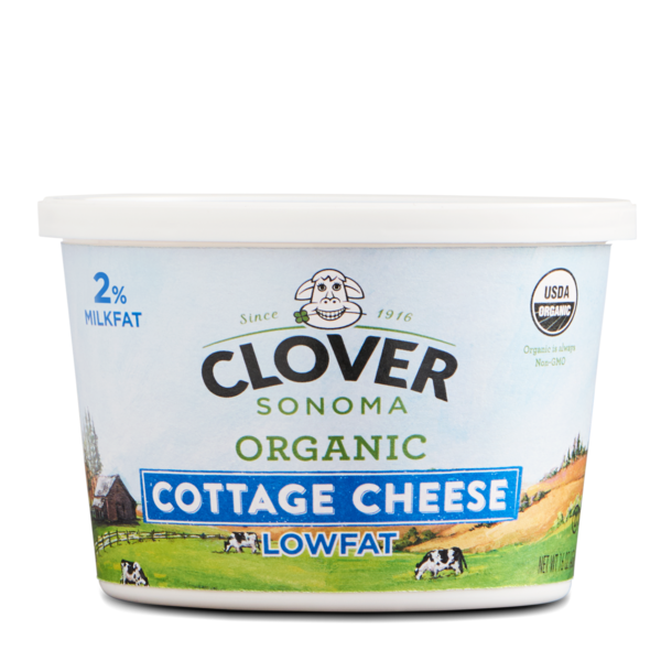 Other Creams & Cheeses Clover Sonoma Organic Cottage Cheese Low Fat hero