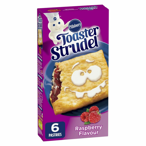 Breakfast Bars & Pastries Pillsbury Toaster Strudel Raspberry Pastries hero