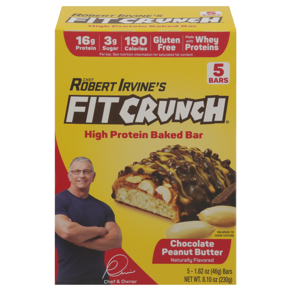 Energy & Granola Bars FitCrunch Baked Bar, High Protein, Chocolate Peanut Butter hero