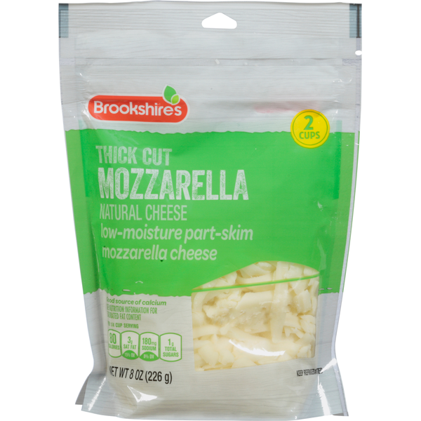 Packaged Cheese Brookshire's Cheese, Part-Skim, Low-Moisture, Mozzarella, Thick Cut hero