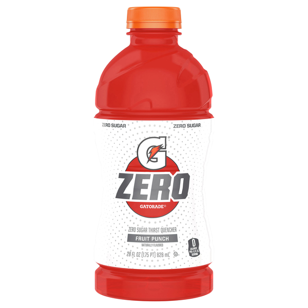 Energy & Sports Drinks Gatorade Thirst Quencher, Zero Sugar, Fruit Punch hero