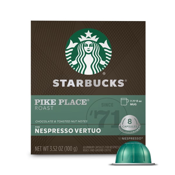 Coffee Starbucks by Nespresso Vertuo Pike Place Medium Roast  Coffee hero