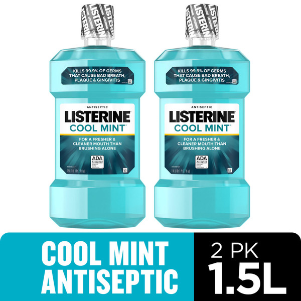 Oral Hygiene Listerine Cool Mint Antiseptic Mouthwash For Bad Breath, 5 L hero