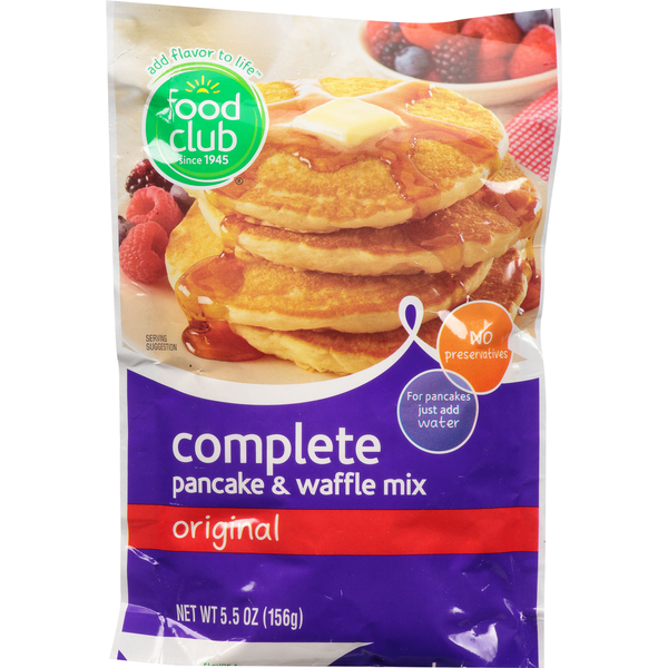 Doughs, Gelatins & Bake Mixes Food Club Pancake & Waffle Mix, Complete, Original hero