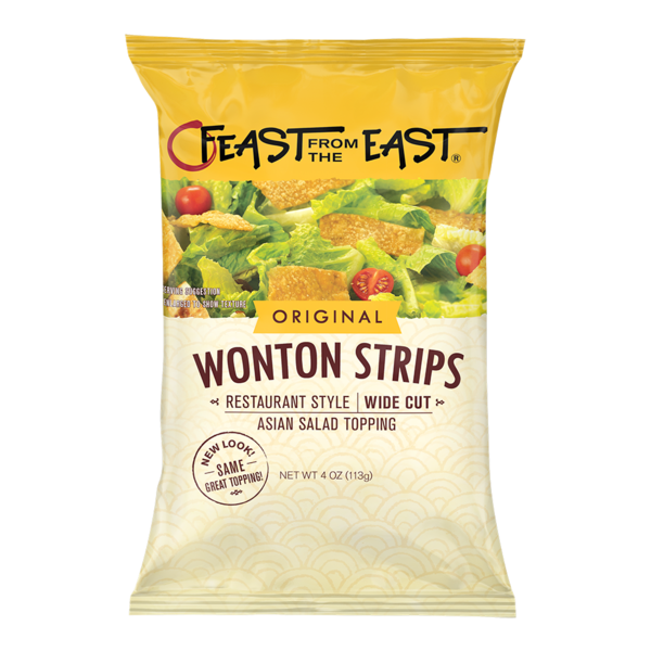 Prepared Meals Feast from the East Wonton Strips, Wide hero