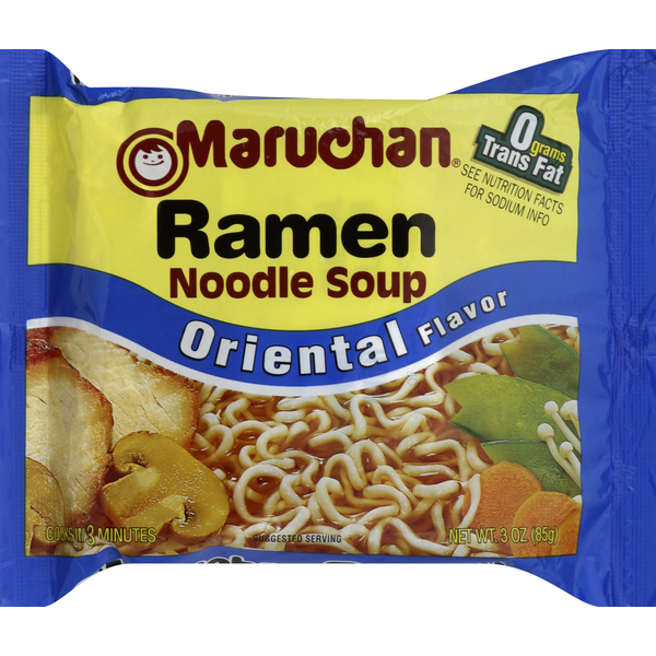 Soup, Broth & Bouillon Maruchan Soup, Ramen Noodle, Oriental Flavor hero