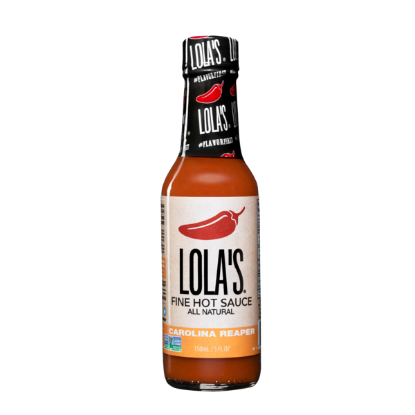 Pasta Sauce Lola's Fine Hot Sauce Carolina Reaper hero