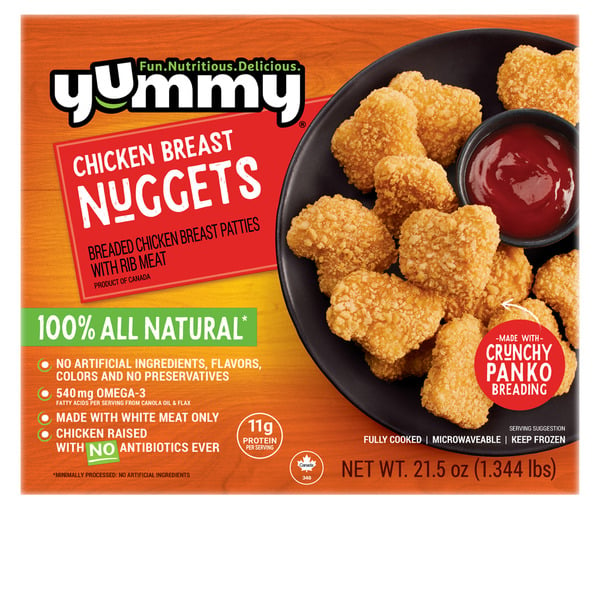 Packaged Poultry Yummy All Natural Chicken Breast Nuggets hero