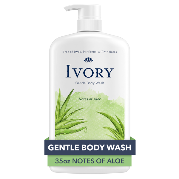 Ivory Gentle Body Wash, Notes of Aloe hero