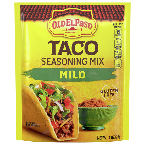 Spices & Seasoning Old El Paso Seasoning Mix, Taco, Mild hero