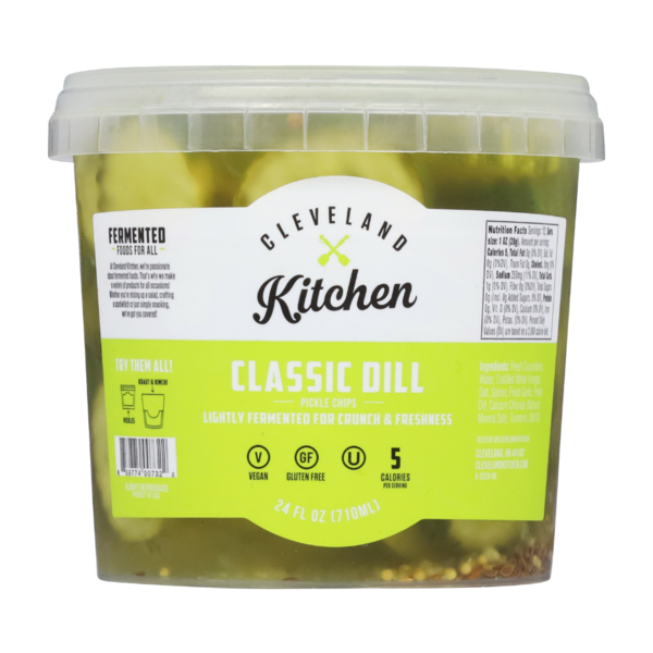 Refrigerated Condiments Cleveland Kitchen Pickle Chips, Classic Dill hero