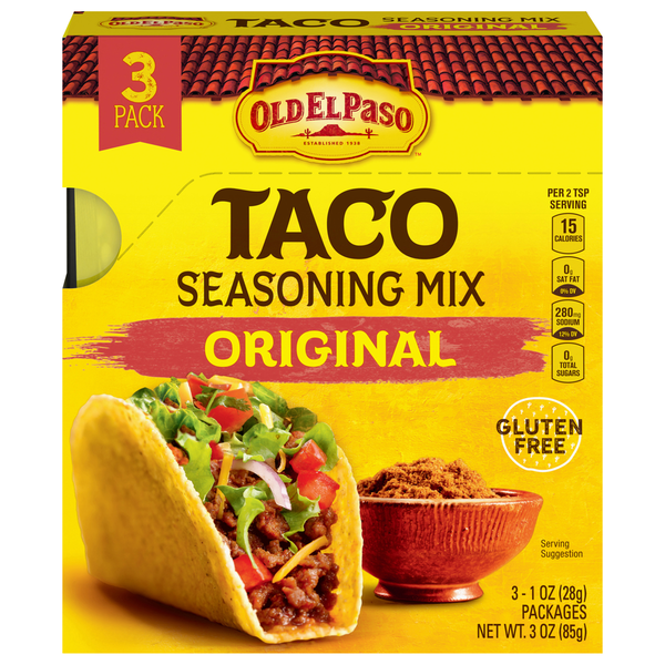 Latino Foods Old El Paso Seasoning Mix, Taco, Original hero