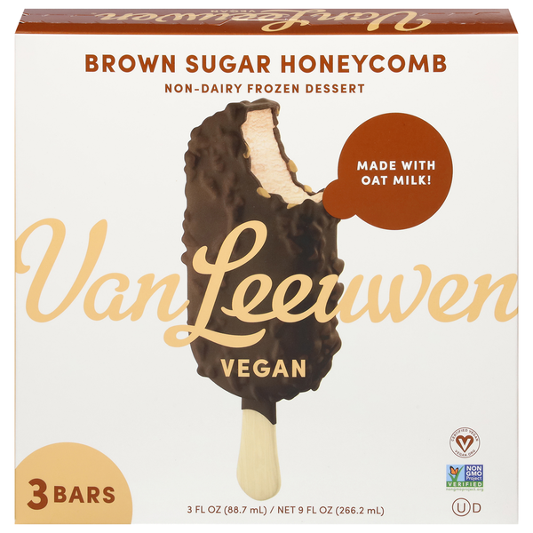 Frozen Foods Van Leeuwen Frozen Dessert, Non-Dairy, Brown Sugar Honeycomb hero