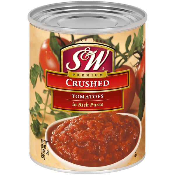 Canned & Jarred Vegetables S&W Tomatoes, Premium, Crushed hero