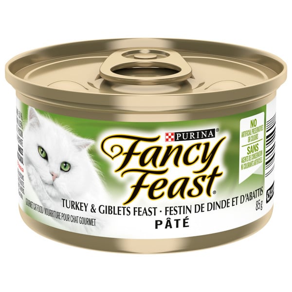 Cat Food & Care Fancy Feast Dishware Pate Turkey & Giblets Feast hero