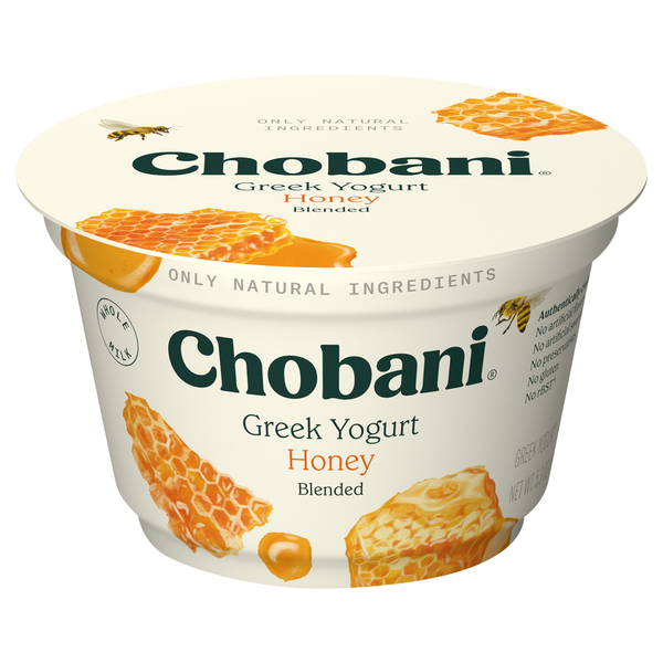 Yogurt Chobani Yogurt, Whole Milk, Greek, Honey, Blended hero