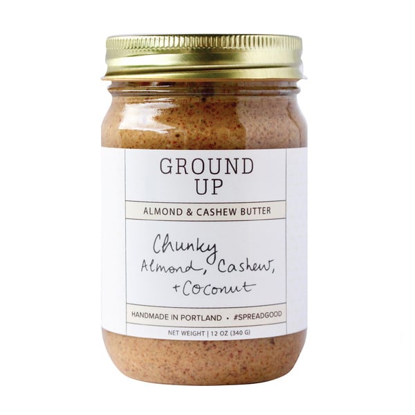 Spreads Ground Up, Chunky Almond Cashew + Coconut Butter, Palm Oil Free, Peanut Free hero