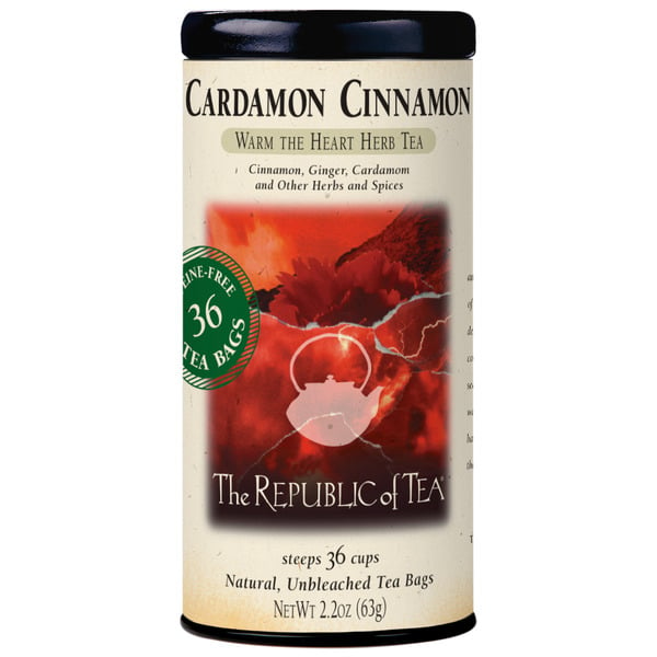 Tea The Republic of Tea Herbal Cardamon Cinnamon Tea Bags hero