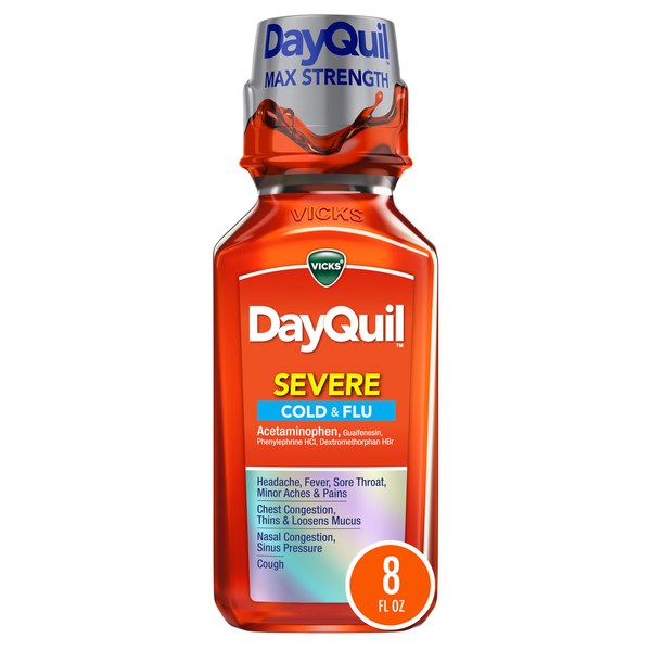 Vicks DayQuil Severe Cold & Flu Relief Liquid 8 oz hero