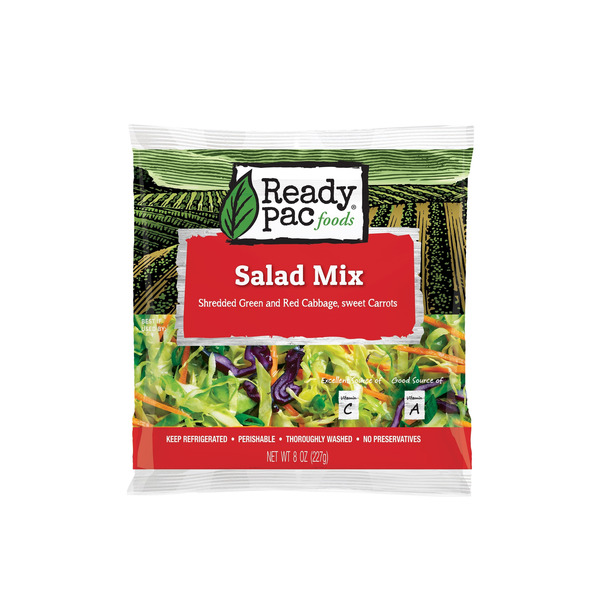 Packaged Vegetables & Fruits Ready Pac Bistro Salad Mix Shredded Green and Red Cabbage, Sweet Carrots, Bag hero