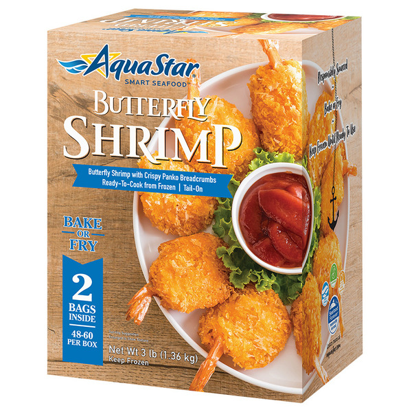 Frozen Meat & Seafood Aqua Star Breaded Butterfly Shrimp hero