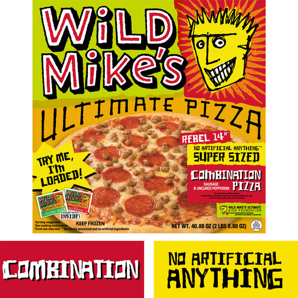 Frozen Pizza Wild Mike's Ultimate Pizza Super Size Combination hero