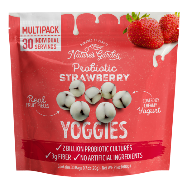 Nature's Garden Probiotic Strawberry Yoggies hero