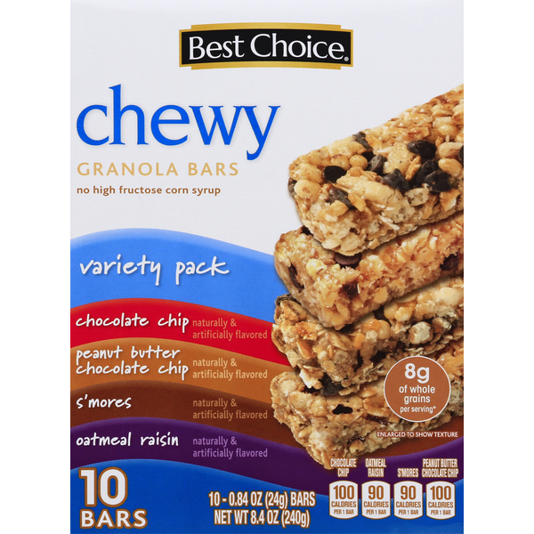 Energy & Granola Bars Best Choice Granola Bars, Chewy, Variety Pack hero