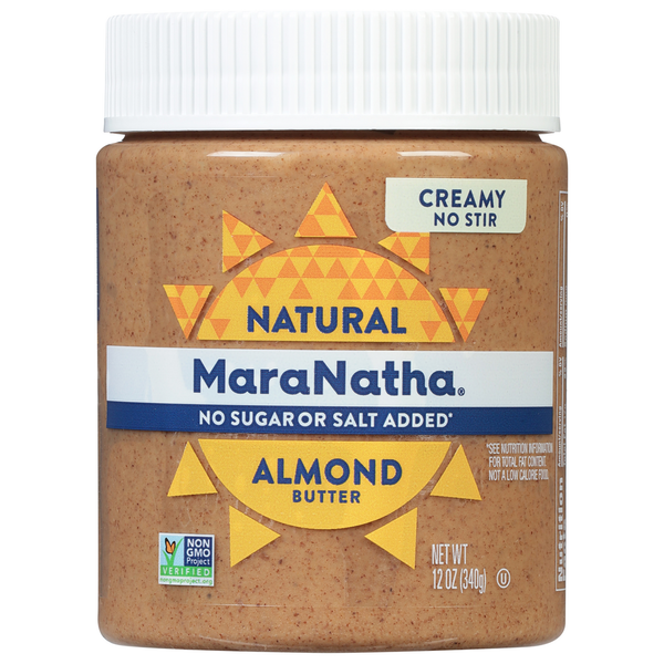 Nut Butters & Fruit Spreads MaraNatha Almond Butter, Natural, No Stir, Creamy hero