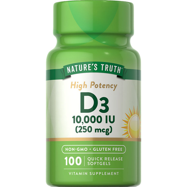 Vitamins & Supplements Nature's Truth Vitamin D3 Softgels hero