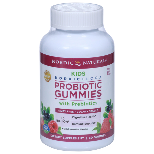 Vitamins & Supplements Nordic Naturals Probiotic Gummies, Merry Berry Punch, Kids hero