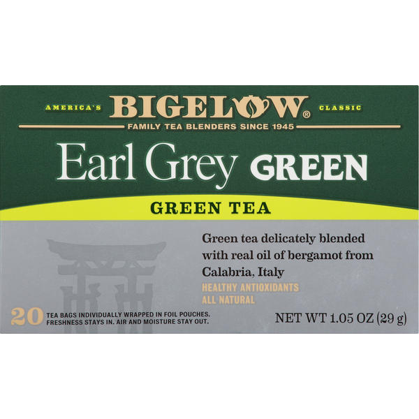 Tea (Loose, Bags and Pods) Bigelow Earl Grey Green Tea hero